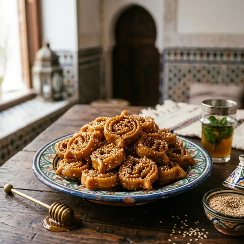 Chebakia: The Honey-Soaked Jewel of the Moroccan Fasting Month
