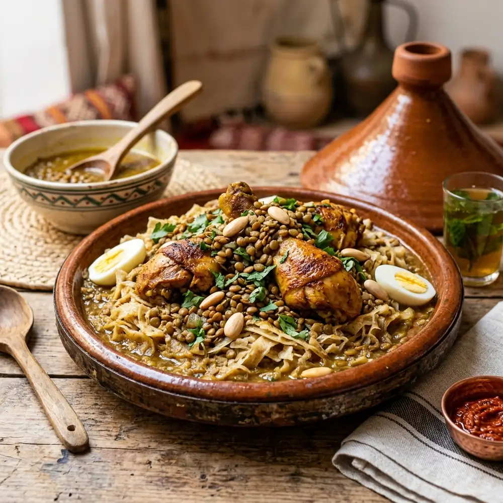 Rfissa: The Healing Spiced Chicken Dish for Moroccan Mothers